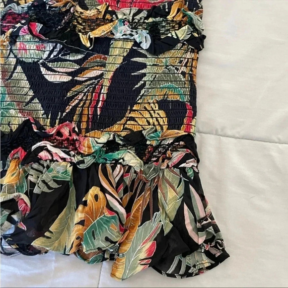 Petersyn ruched ruffle printed mini skirt - Picture 6 of 9